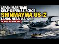 Japanese 'ShinMaywa US-2' lands near U.S. Ship in the South China Sea