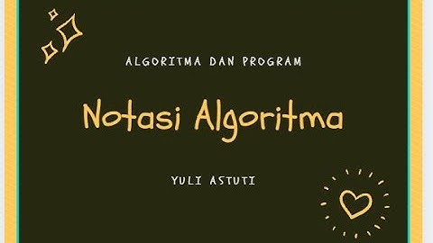 #3 Notasi Algoritma
