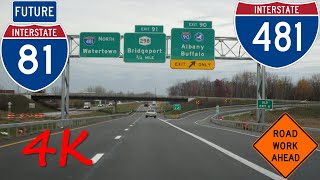 ⁴ᴷ Interstate 481 (Syracuse, NY) northbound [2025 Community Grid Project Update] [4K VIDEO]