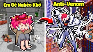 HACHI TỪ EM BÉ NGHÈO KHỔ HÓA THÀNH ANTI-VENOM SIÊU MẠNH TRONG MINECRAFT*HACHI ANTI-VENOM*