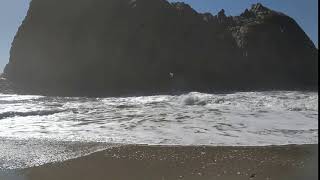Pfeiffer Beach Magic Door Oct 24 2007
Portal like hole in a rock at Pfeiffer Beach. It plays a role in Rudy Ruckers novel, Mathematicians in Love. Filmed with Pixel 2 camera. Pfeiffer Beach Magic Door Oct 24 2007