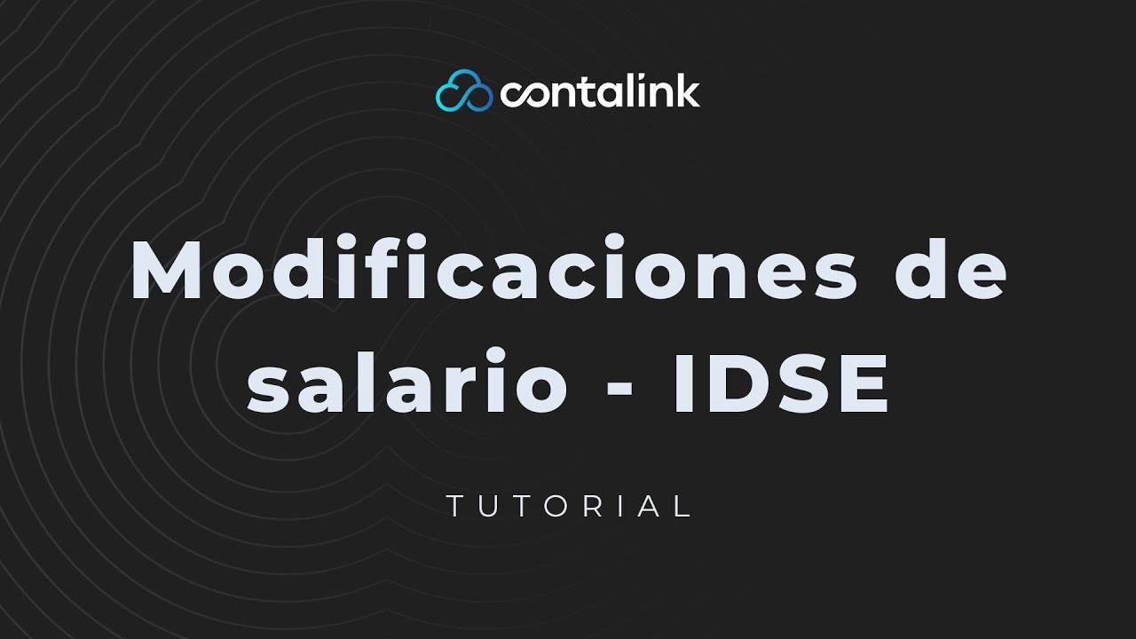 Modificaciones de salario - IDSE - YouTube