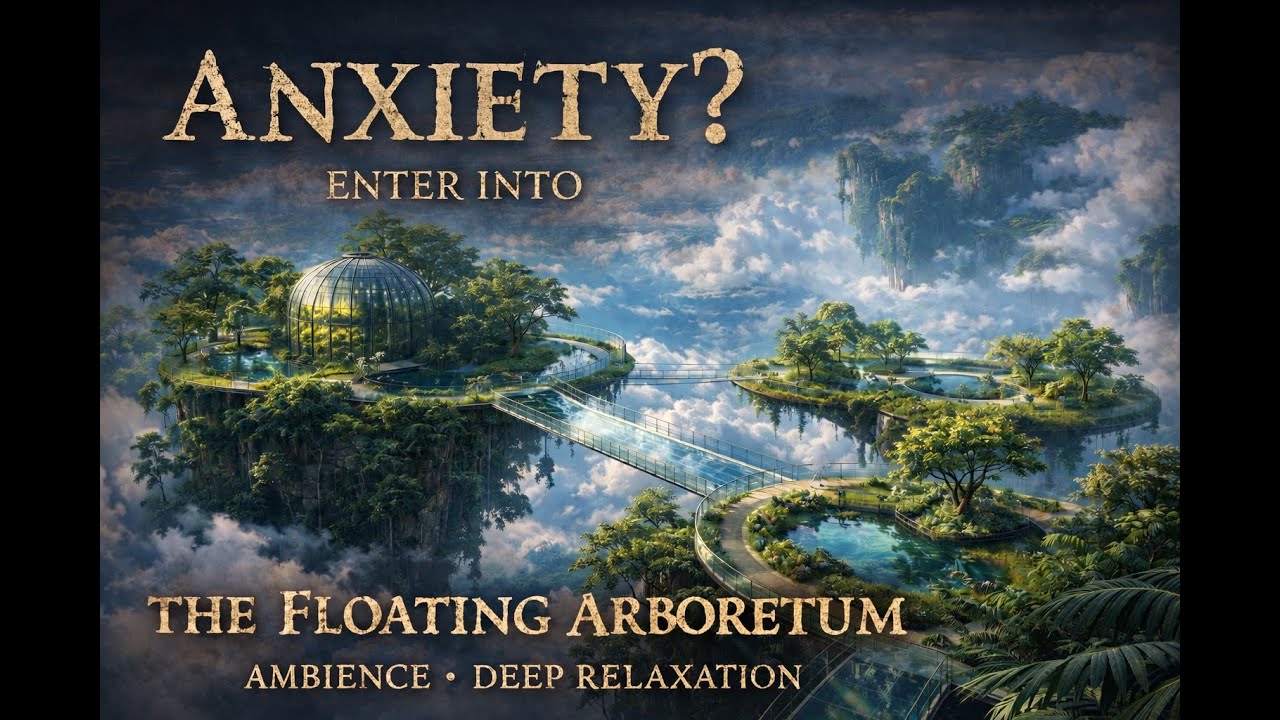 ANXIETY? Enter The Floating Arboretum 🌿 | Deep Relaxation Ambience for Sleep, Focus & Calm