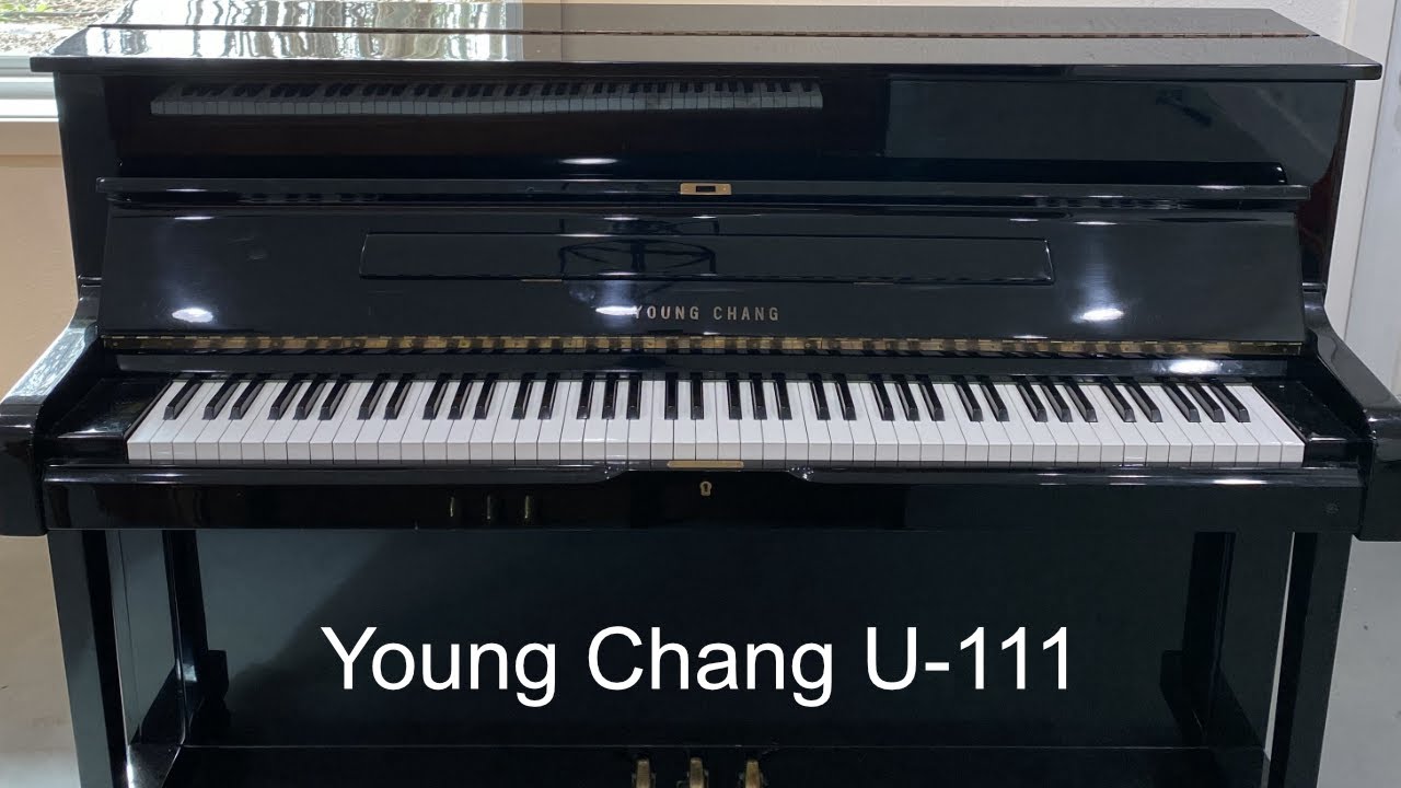 1983 Young Chang upright piano - YouTube