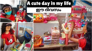 🔥A cute vacation routine,😻kitchen set & toys play,paper craft,vacation activities,veg noodles recipe