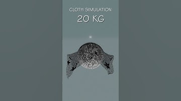 3D Cloth Simulation vs Moon 🌕🌙 #clothsimulation #blender #asrm #3dart #animation