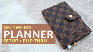 onthego pocket planner setup / flip thru (ft. Louis Vuitton small agenda)