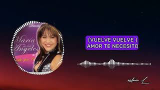 Video thumbnail of "Te Necesito - María de los angeles (Letra)"