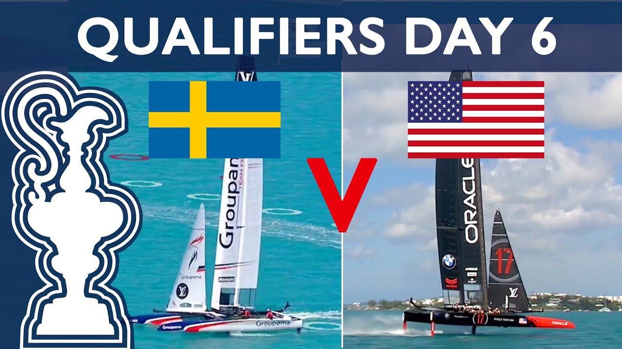 35th America's Cup LV Qualifiers Race 9 SWE vs. USA | AMERICA'S CUP