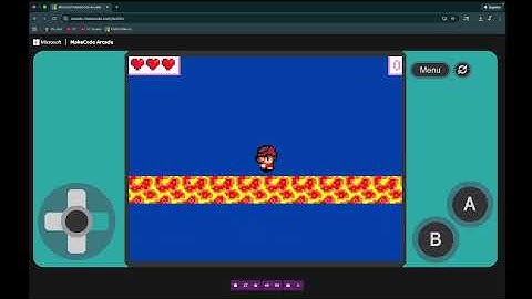 Microsoft Makecode "How to make a Platformer Game #2 (Jumping, levels coins, score, health, enemies)
