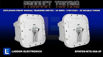 Explosion Proof Manual Transfer Switch - 30 Amps - C1D1/C2D1 - 3P Double Throw