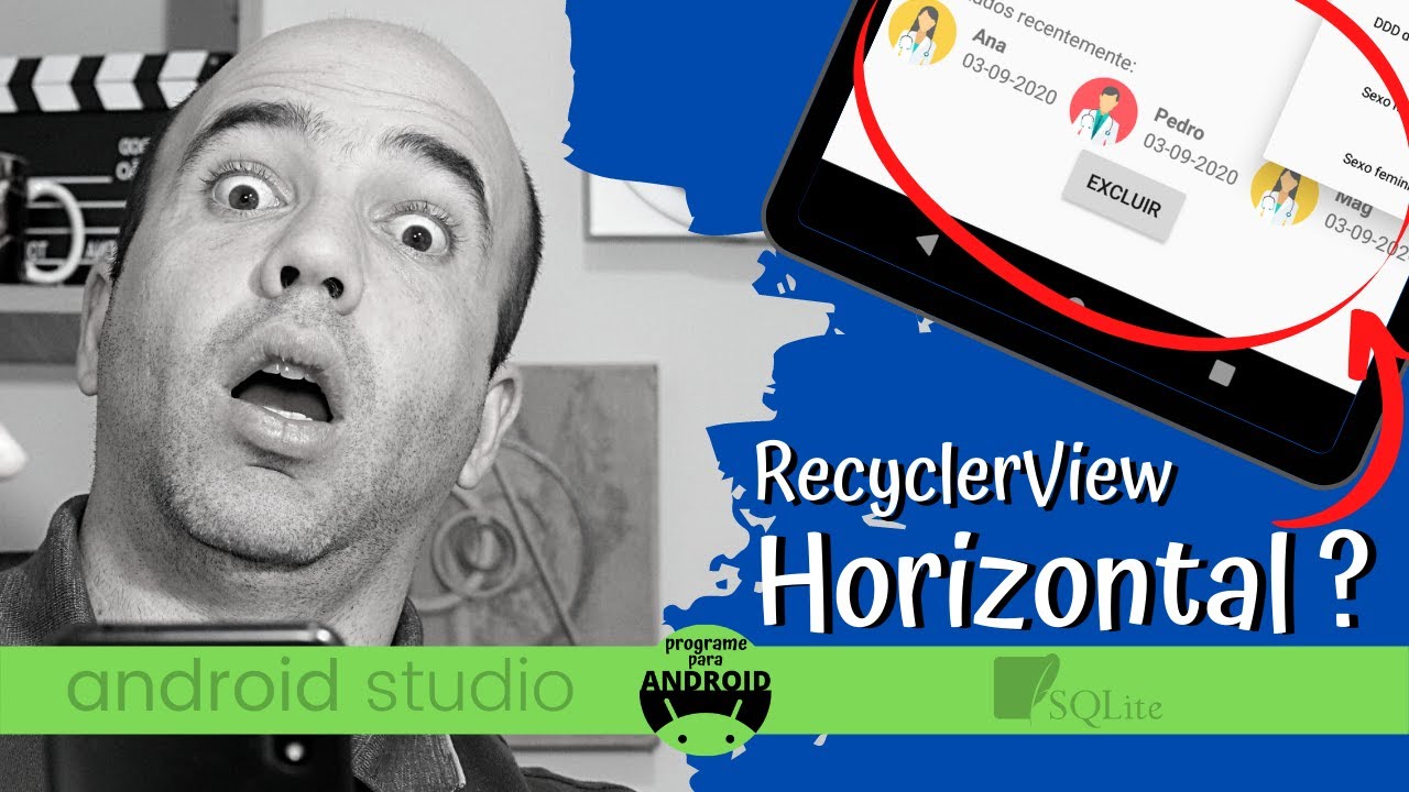 Android Studio | Dá pra usar um RecyclerView na horizontal ? - YouTube