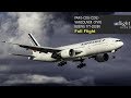 Vol complet Air France Boeing 777-200ER: Paris vers Vancouver (avec ATC / Carte)