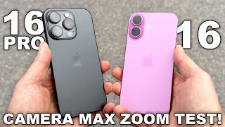 iPhone 16 Pro vs iPhone 16 Camera Test! Zoom Comparison!