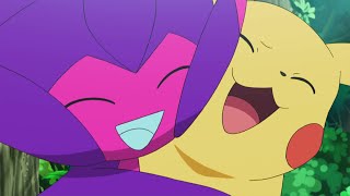 Poipole Nuzzles Pikachu - Pokemon