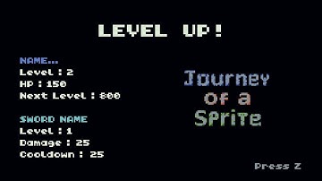 Journey of a Sprite v.0.2 - New Features