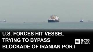 U.S. forces hit Panama-flagged vessel trying to bypass blockade of Iranian ports