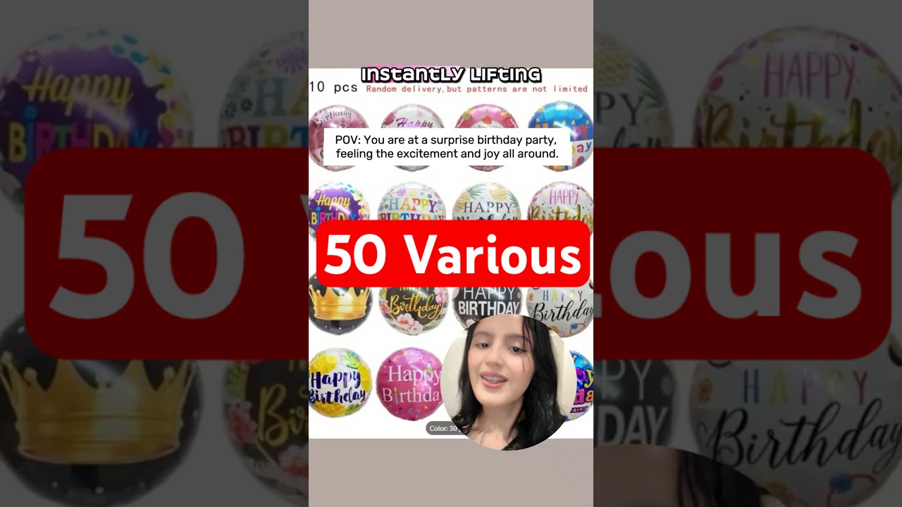 Happy Birthday Round Foil Balloon 18inch #shopping