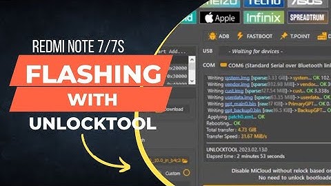 Flash Redmi Note 7 (lavender)|| Flash Redmi Note 7s via Unlock tool