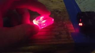 Shining a Laser into a Quartz crystal