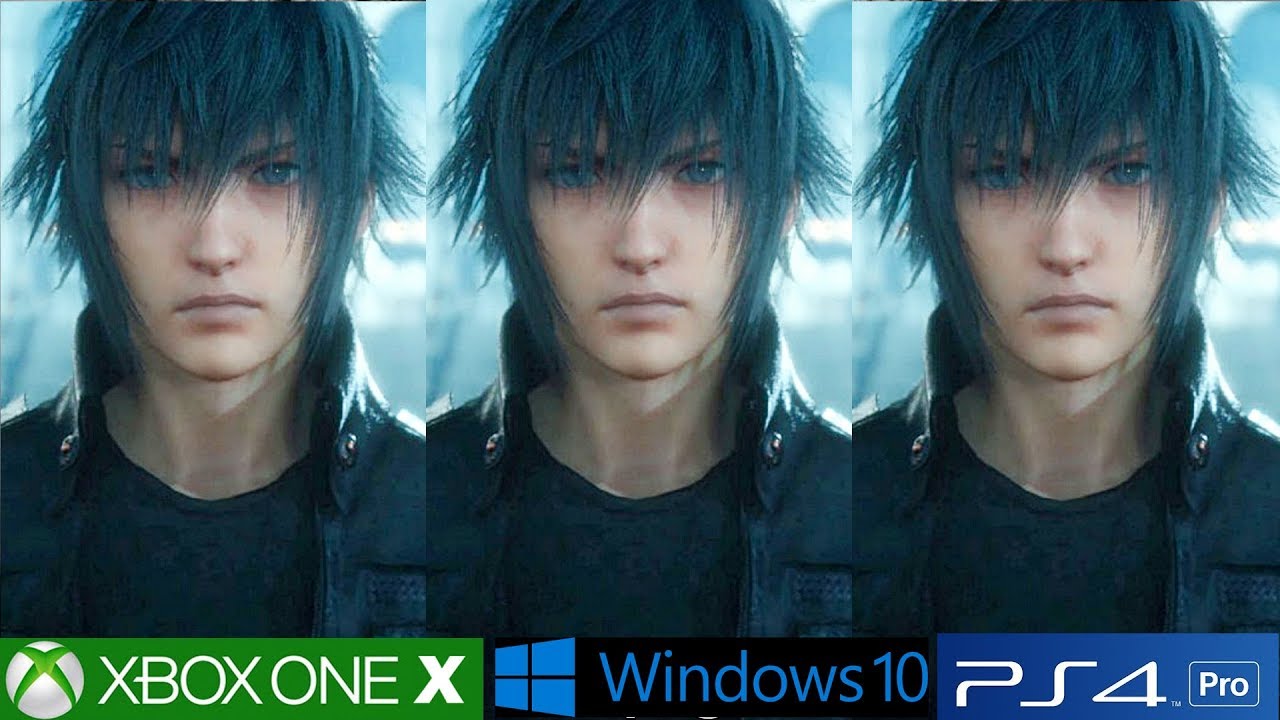 Final Fantasy 15 Pc Analysis Ps4 Pro Vs Pc Vs Xbox One X Graphics Comparison Youtube