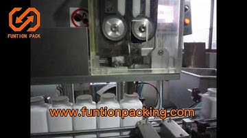 High speed capsule counting package line for square bottle