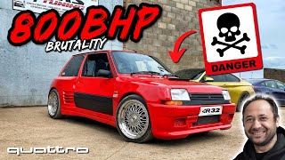 *WARNING* ..THE 4WD R32 TURBO RENAULT 5 RETURNS WITH 800BHP!