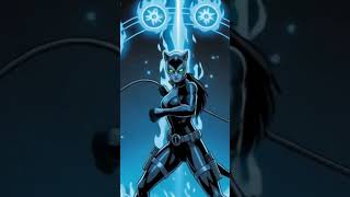 DC Comics Catwoman the iconic black costume #dccomics #catwoman #latexsuit #cat #shortvideo #reels
