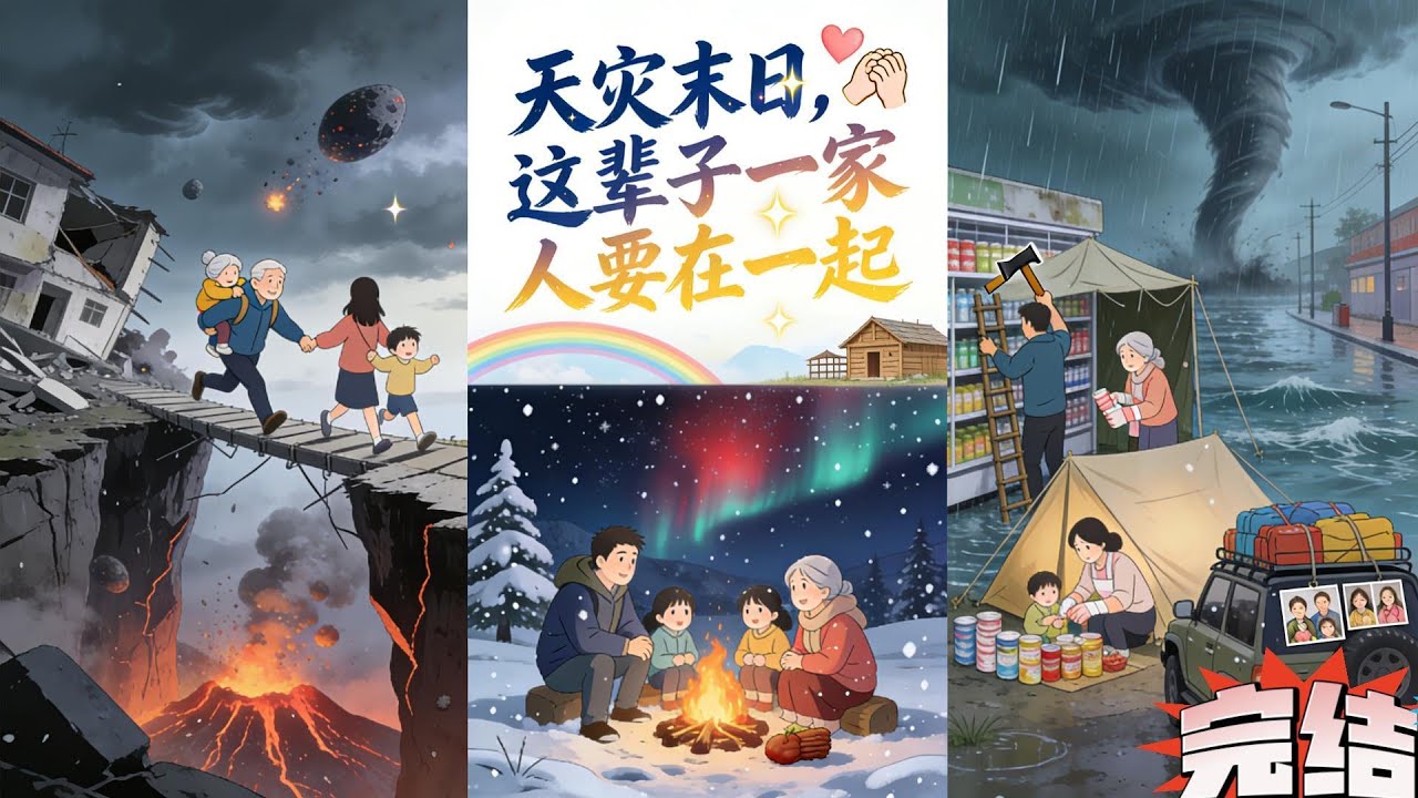 《天灾末日，这辈子一家人要在一起》 被人屡次欺辱，食物被抢夺。最终丧失了活下去的信念， 活着好累，我想去找你们，就这样在受了重伤后，闭上了双眼。#重生#空间#末世