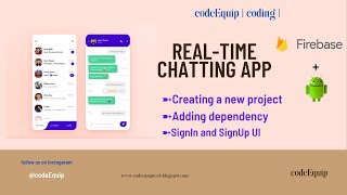 Real-Time Chatting App| Part #1| SignIn & SignUp UI | Android Studio  | #ChatappTelugu @codervlogs225