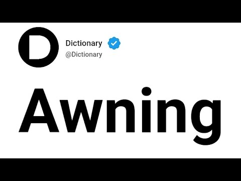 Awning Meaning In English by Dictionary