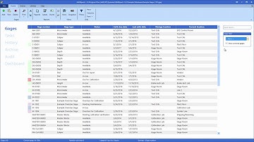 Organize and Access Gage Information - GAGEpack gage management software