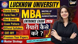 Lucknow University MBA Admission 2026 | Application Form Date & Process | Full Information One ||