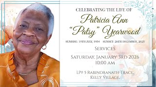 The Funeral Service of Patricia Ann “Patsy” Yearwood