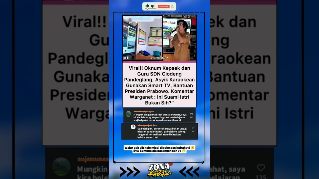 Viral! Diduga Oknum Guru & Kepsek Karaokean Pakai Smart TV Bantuan Prabowo 🎤 