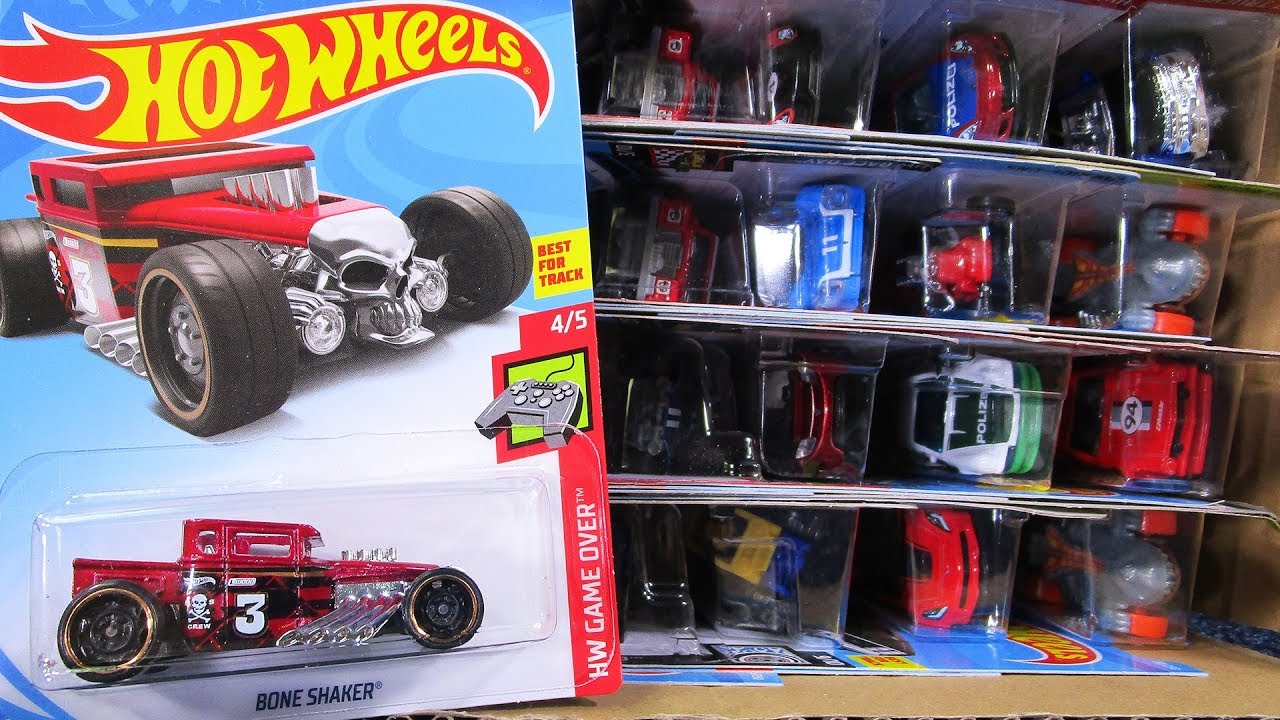 2019 E Usa Hot Wheels Case Unboxing Bone Shaker Tesla Roadster With Starman 2019 New Hot Wheels