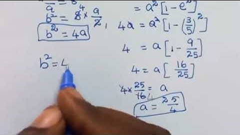 #12maths exercise 5.2-2(iii) #find the equation of ellipse whose length of latus rectum 8 , e =3/5..