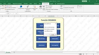 Ejemplos de función MsgBox (Macros)