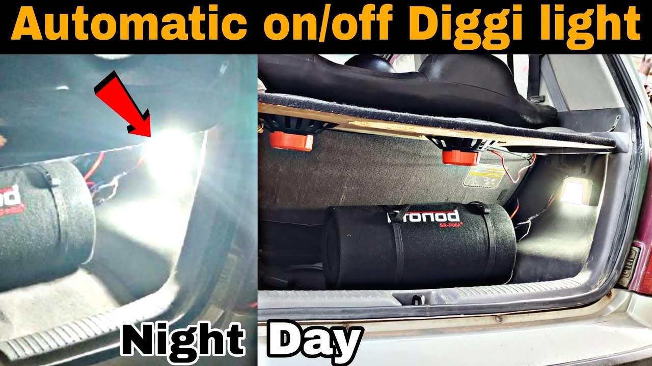 Installing Automatic on/off Diggi Light How to Install Automatic Car