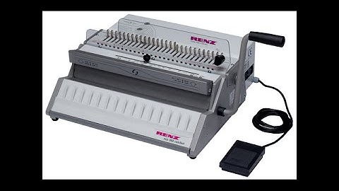 RENZ ECO 360 COMFORT (2:1) ELECTRIC WIRE ONE PITCH PUNCH BINDER