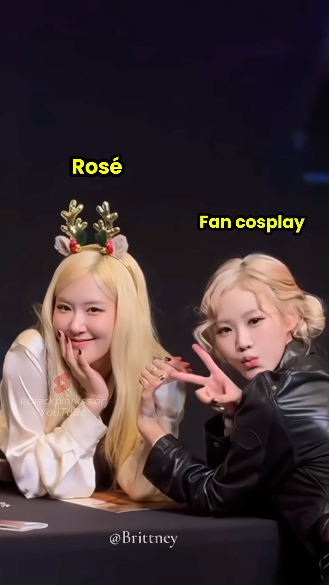 Rosé was surprised to meet a fan girl who looked exactly like her!! ?‍♀️? #blackpink #rosé