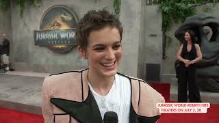 Philippine Velge Jurassic World Rebirth Premiere Interview