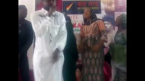 Adam Zango singing Lil Ameer song on stage