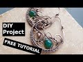 DIY project Wire earrings tutorial without soldering