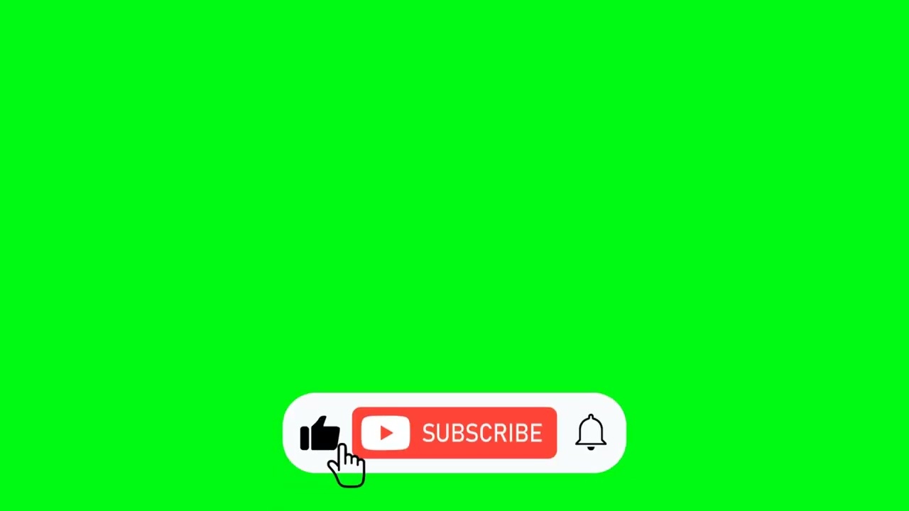 Subscribe Button Green Screen l Free Stock Footage | No Copyright Videos | Creative Common !