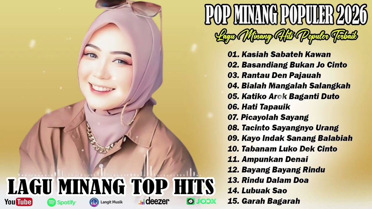 Lagu Minang Populer Terbaru 2026 - Pop Minang Hits Terbaik Enak Didengar Saat Santai