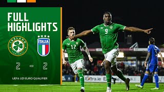 HIGHLIGHTS | Ireland U21 2-2 Italy U21 | UEFA European Under-21 Championship Qualifier