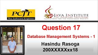 DBMS Question Set 17