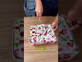 How to make colorful gelatin dessert with condensed milk without baking 🍓 #FoodTok #easyrecipe