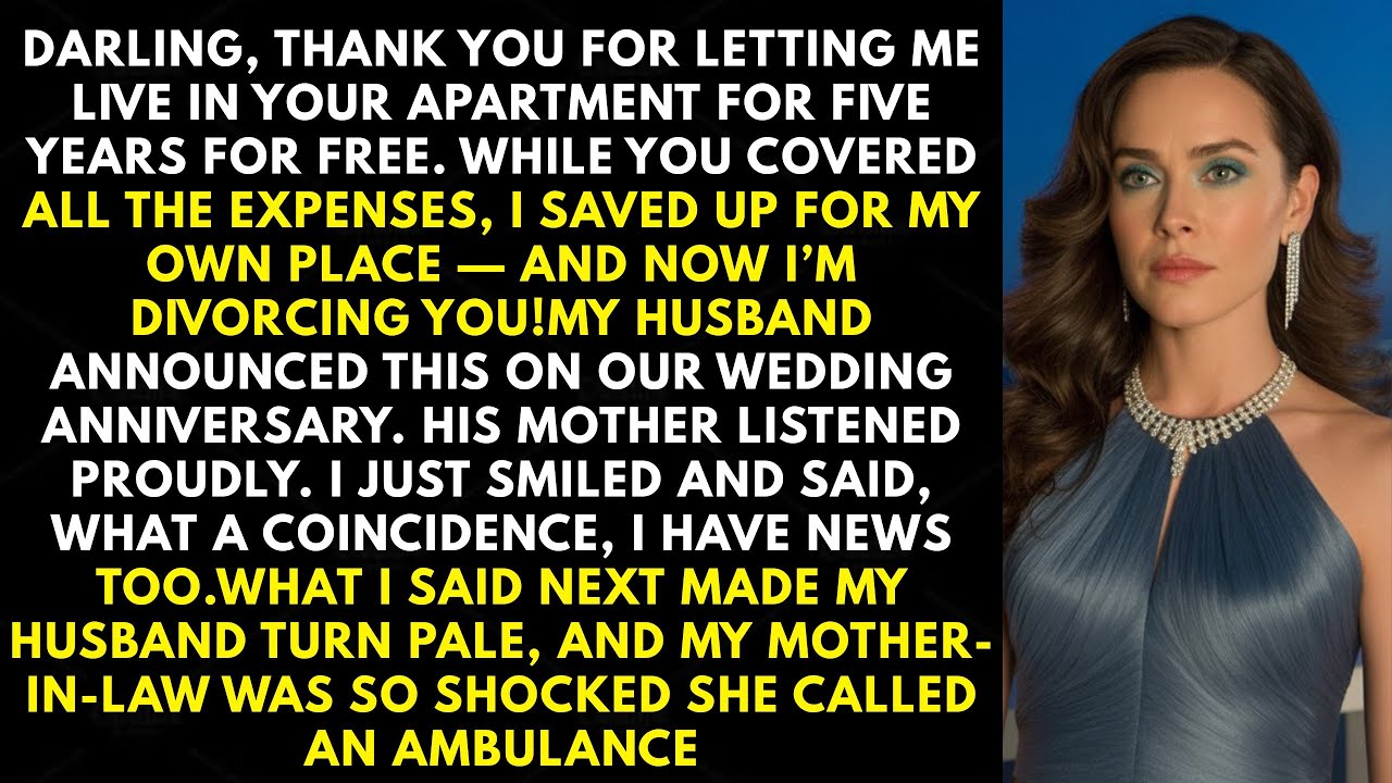He Thanked Me for 5 Free Years—Then Announced Our Divorce. But My News Shocked Everyone